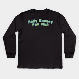 Sally Rooney fan club green blue Kids Long Sleeve T-Shirt